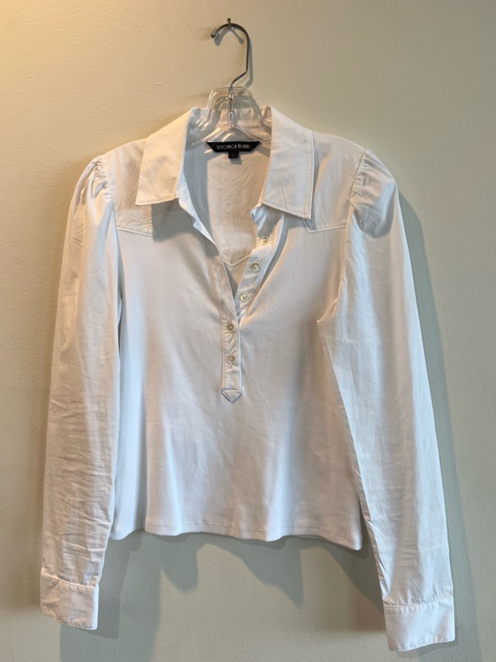 Veronica Beard white western inspired shirt -S
